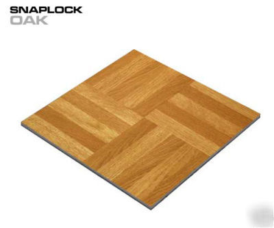 Snaplock portable dance floor 21'X21' oak style 