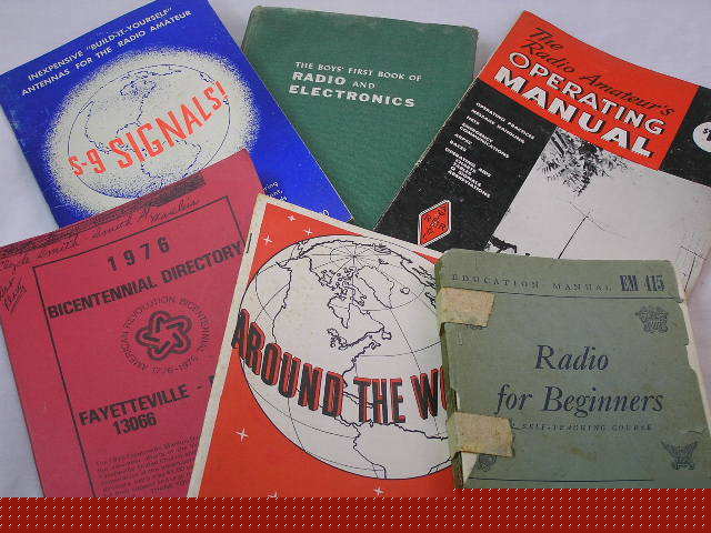 Vintage lot 6 ham radio amateur books 1950's