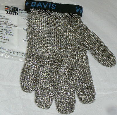 Whiting + davis stainless steel metal mesh glove A515LD
