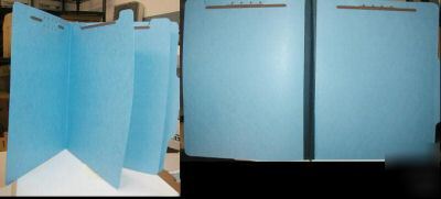 New classification folders 2 part letter 25CT blue 