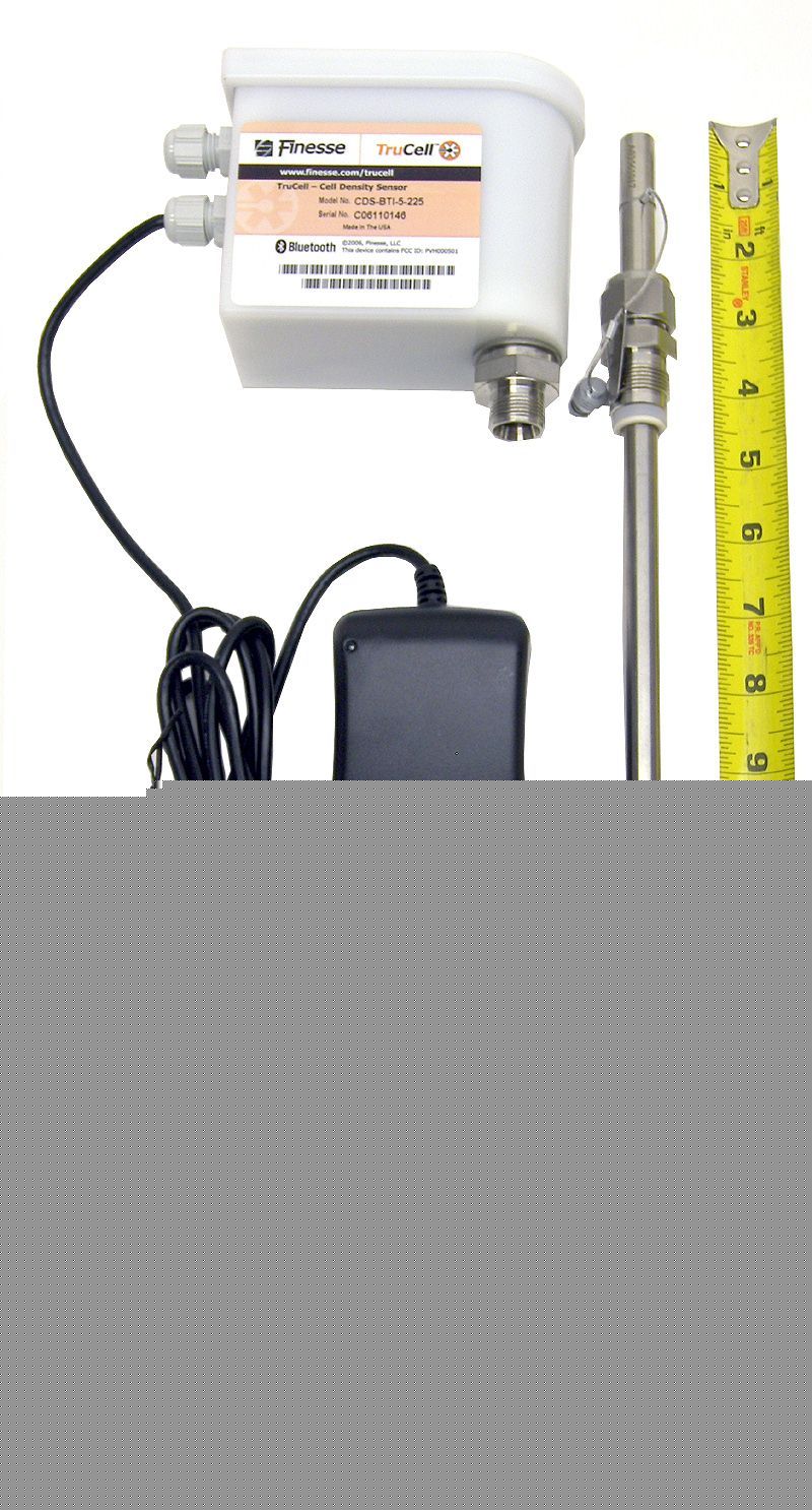 New finesse trucell sensor probe bluetooth cell density
