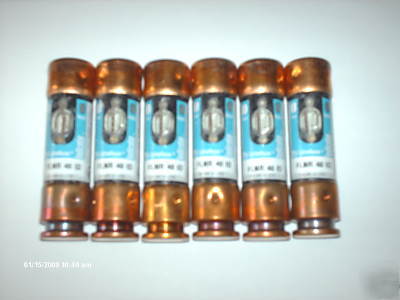 6 littelfuse #flnr 40 id, ul class RK5, 2 element fuse