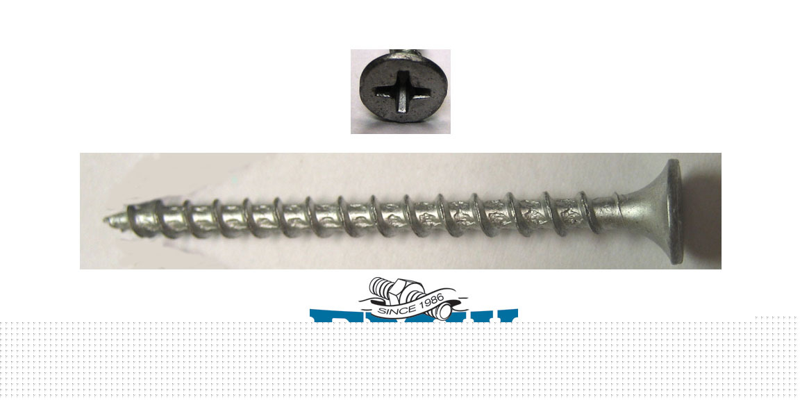8 x 2 1/2 phillips flat dacrotized decking screw