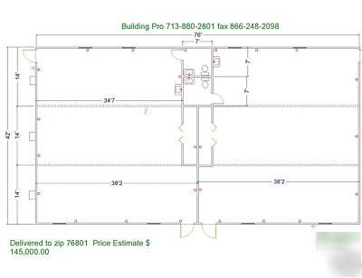 Building pro 42X76 modular building bunk house trailer