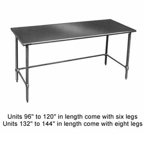 Eagle T3096GTEB worktable, 16 gauge stainless steel top