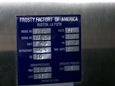 Frosty factory petite sorbeteer frozen drink dispenser