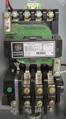 Ge size 00 full voltage starter & enclosure CR206A102