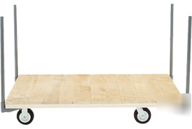 Hardwood stake platform truck 72 x 36 1400 lb. capacity