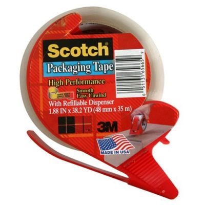**2 rolls** scotchÂ® high performance packaging tape
