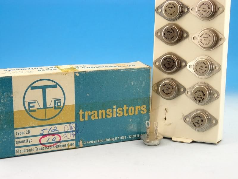 2N512 e.t.c. usa germanium transistor nos