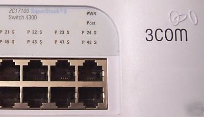 3COM 48 port switch 4300 (3C17100) w/3C17132 module
