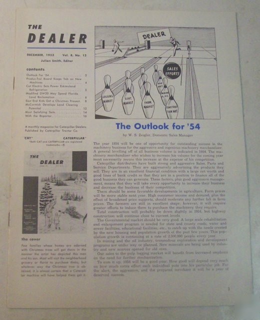 Caterpillar 1953 dealer magazine vol.8, no.12