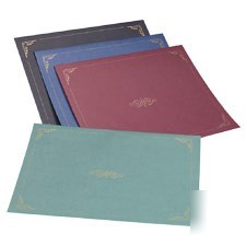 Certificate holder 80LB linen stock 12 1/2 x 9 3/4 b