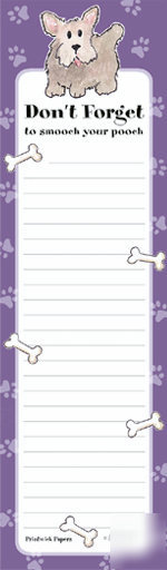 DogÂ dont forget smooch poochÂ magnet thin list notebookÂ 