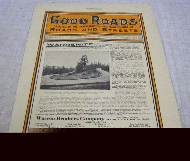 Good roads 1913 construction magazine vol.44, no.20