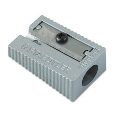 Handheld metal pencil sharpener, silver (STD51010) cate