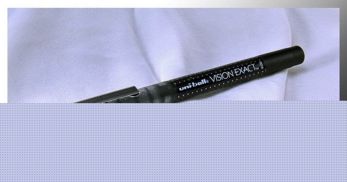  2 uni-ball vision exact black needle point pens +bonus
