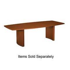 Basyx boat shaped table top 96X44X118 mahogany