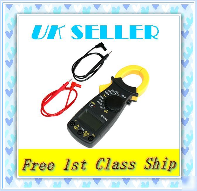 Digital lcd clamp on meter amp ac/dc volt multimeter uk