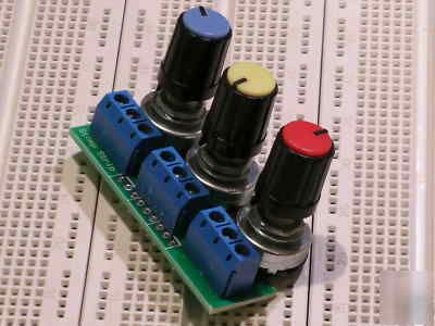 Diy breadboard potentiometer pots 500 ohm, 5K, and 50K