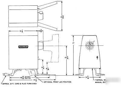 Hobart power drive unit pd-35 for 9
