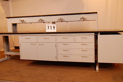 Laboratory / lab cabinets island w/ counter top