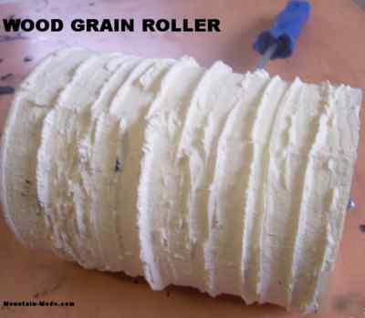 New concrete landscape curbing woodgrain roller stamp 
