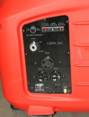 New digital 3000 s watts w gas generator electric start 