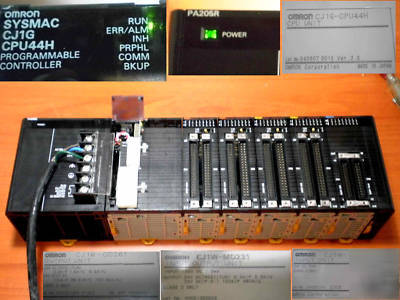 Omron sysmac CJ1G CPU44H cpu, PA205R,ID261,OD261,MD231