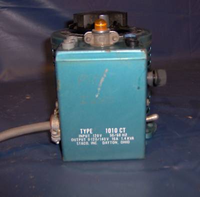 Staco inc. type 1010 ct auto transformer 1010CT