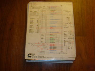Ism electrical foldout wiring diagram laminated used