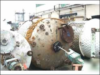 1000 gal d & w reactor, 304 s/s, 25F/v/150#