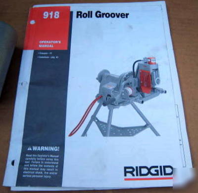 Genuine ridgid 918 roll groover *excellent condition* 