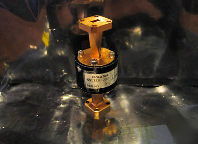 Hughes 45111H-2000 waveguide isolator, 26.5 to 40 ghz