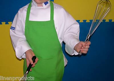 Kids apron one size fits 2-9 children nice gift green