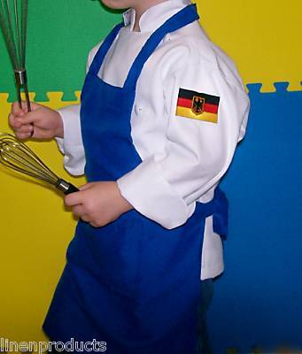 Kids apron one size fits 2-9 children nice gift green
