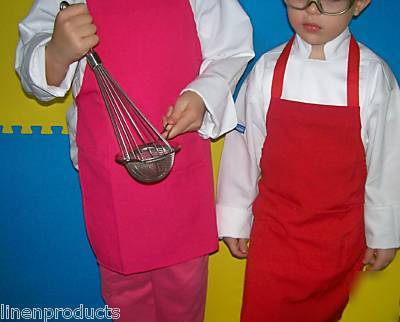Kids apron one size fits 2-9 children nice gift green