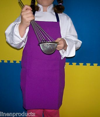 Kids apron one size fits 2-9 children nice gift green