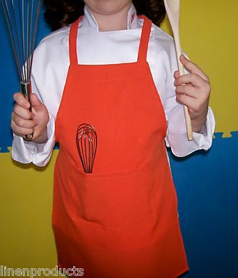 Kids apron one size fits 2-9 children nice gift green