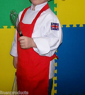 Kids apron one size fits 2-9 children nice gift green