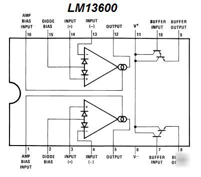 LM13600 dual ota op amp kit w/ pcb (#1330)