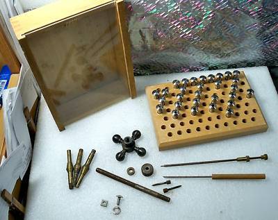 Levin watch lathe & collets etc watchcraft motor