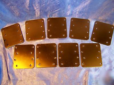 Lot of 9 haworth cubicle parts steel plate joiner # 7