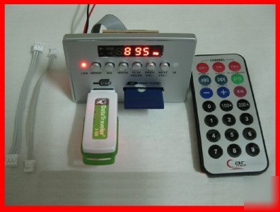New MP3 hardware decoder + fm + lcd + remote unity