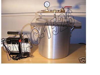 New mold making 6-gal vacuum chamber and vacuum pump ( )
