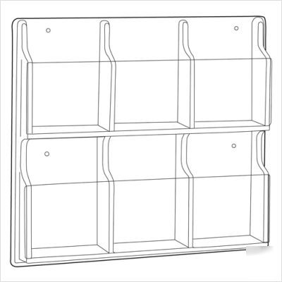 Safco products reveal six booklet display in clear
