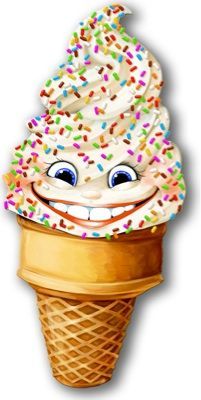 Softserve ice cream wall decor/painting 36