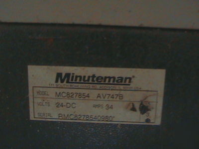Minuteman 322 commercial vacuum in/outdoor use