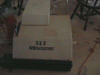 Minuteman 322 commercial vacuum in/outdoor use