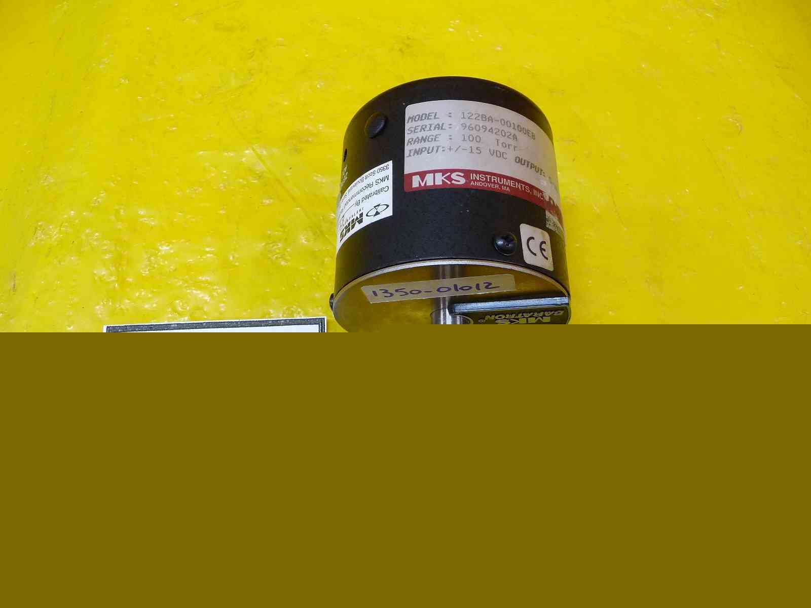 Mks baratron 100 torr pressure transducer 122BA-00100EB